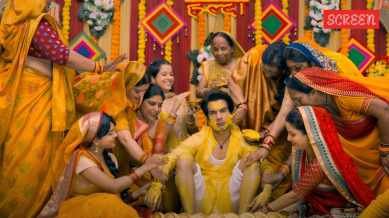bhool chuk maaf movie haldi scene image for review